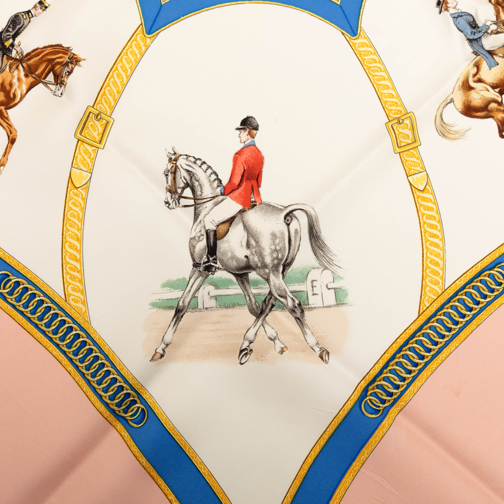 Pre-Loved Hermes Ecole Francaise d Equitation Silk Scarf 90 - Picture 6 of 8